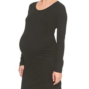 GAP Maternity - XS - Black L/S T-Shirt Dress